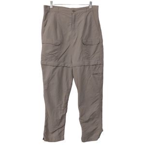 Royal Robbins convertable cargo pants mens 32x30 khaki tan shorts flat front